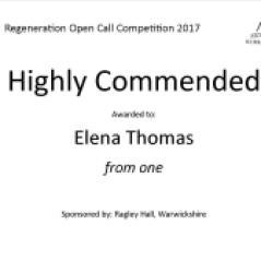 Highly Commended Regeneration - Elena Thomas